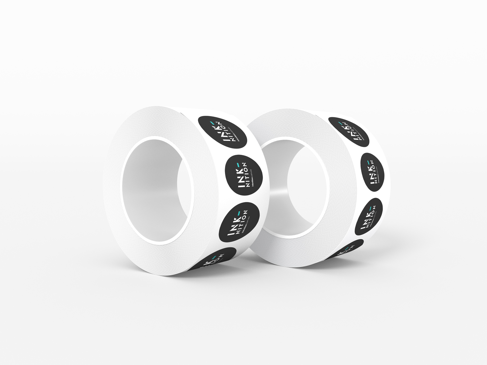 Circle-stickers-on-two-rolls