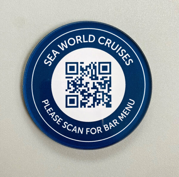 Seaworld-Cruises-Acrylic-QR-Code-Disc